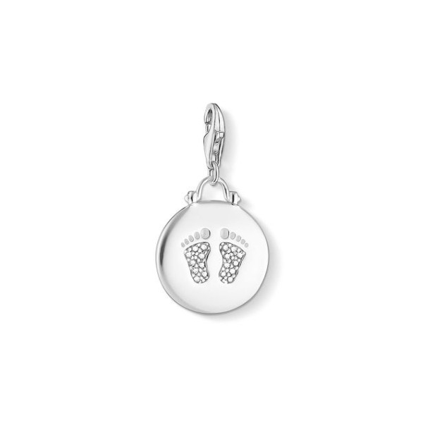 THOMAS SABO 1692-051-14 CHARM COLGANTE MEDALLA HUELLA DE BEBÉ
