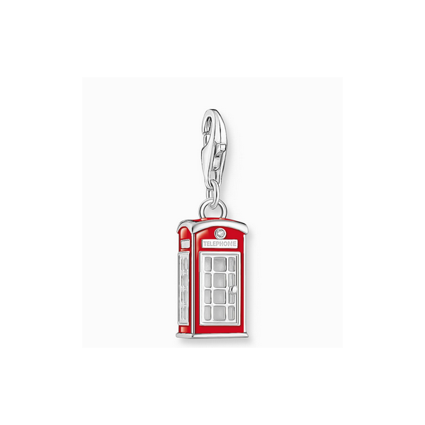 Charm Colgante Thomas Sabo LONDON Cabina Telefónica Roja Realizado En Plata Ref: 2120-041-10