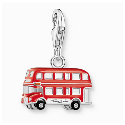 Charm Colgante Thomas Sabo LONDON Autobús Rojo Realizado En Plata Ref:  2119-007-10