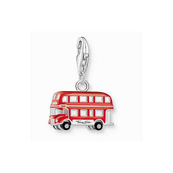 Charm Colgante Thomas Sabo LONDON Autobús Rojo Realizado En Plata Ref:  2119-007-10
