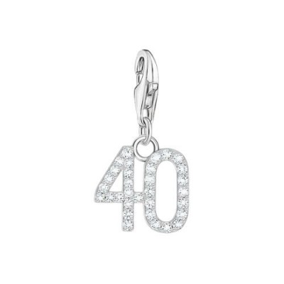 COLGANTE THOMAS SABO CHARM NÚMERO 40 MUJER REF. 2137-051-21