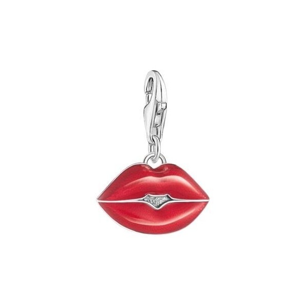 COLGANTE DE MUJER THOMAS SABO CHARM BESO ROJO REF. 2068-664-10