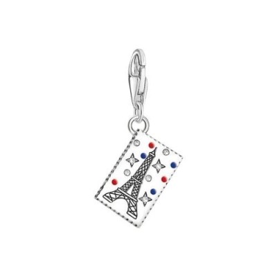 COLGANTE DE MUJER THOMAS SABO CHARM SELLO CON LA TORRE EIFFEL REF. 2082-691-7