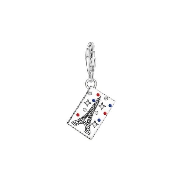 COLGANTE DE MUJER THOMAS SABO CHARM SELLO CON LA TORRE EIFFEL REF. 2082-691-7