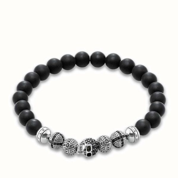 THOMAS SABO A1099-159-11-XL PULSERA CALAVERA STERLING SILVER REBEL AT HEART