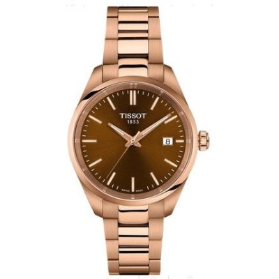 Reloj Tissot T-Classic PR 100 Caja 34mm Acero 316L Revestimiento De PVD Oro Rosa T1502103329100