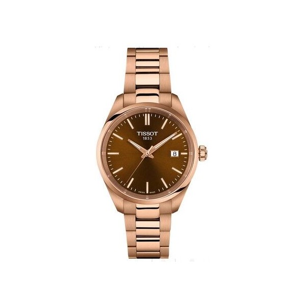 Reloj Tissot T-Classic PR 100 Caja 34mm Acero 316L Revestimiento De PVD Oro Rosa T1502103329100
