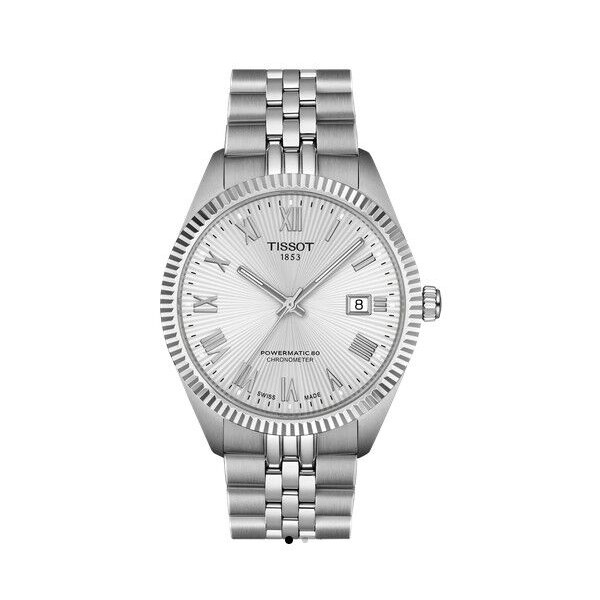 Reloj Tissot Ballade Powermatic 80 COSC Acero Esfera Plateada Cristal Zafiro Movimiento Suizo 39mm Ref: T156.408.11.033.00