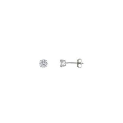 Pendientes Salvatore Plata mujer Plata De Ley Circonita Blanca 5mm Ref: 103A0002