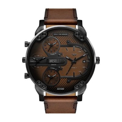 Reloj Diesel Caballero Mr. Daddy Slim Piel y Esfera Marrón 54mm Ref: DZ7492