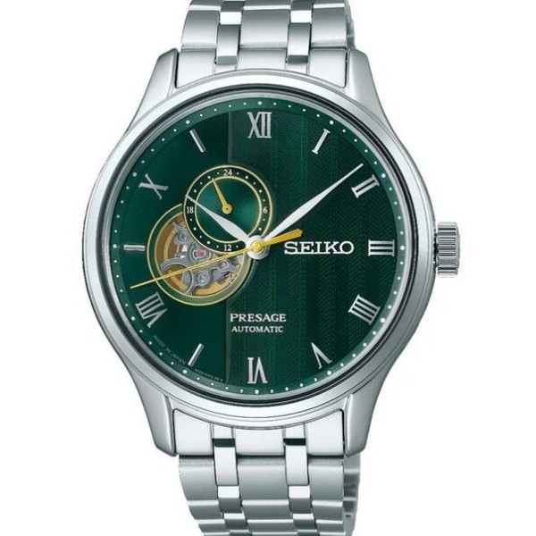Reloj Seiko Hombre Presage Jardin Japones Verde 4R39 41,8mm Ref: SSA463J1