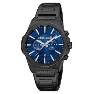 Relo Robertoj Cavalli Dominio Hombre Analógico Acero Inoxidable Negro Ref: RC5G150M0075