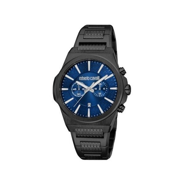 Relo Robertoj Cavalli Dominio Hombre Analógico Acero Inoxidable Negro Ref: RC5G150M0075