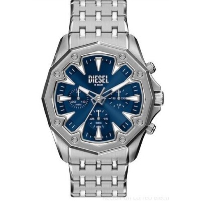 Reloj Diesel Stinger Caballero Acero Esfera Azul Cronógrafo 46mm Ref: DZ4706