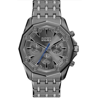 Reloj Diesel Stinger Caballero Acero Ip Negro Cronógrafo 46mm Ref: DZ4708