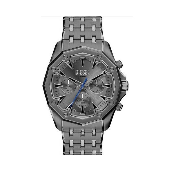 Reloj Diesel Stinger Caballero Acero Ip Negro Cronógrafo 46mm Ref: DZ4708