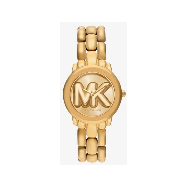 Reloj Michael Kors Phoebe Mini Acero En Tono Dorado Con Logotipo 36mm Ref: MK4923