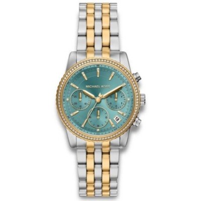 Reloj Michael Kors Bryant Bitono Acero/IP Dorado Con Incrustaciones Cronógrafo 35mm Ref: MK7582