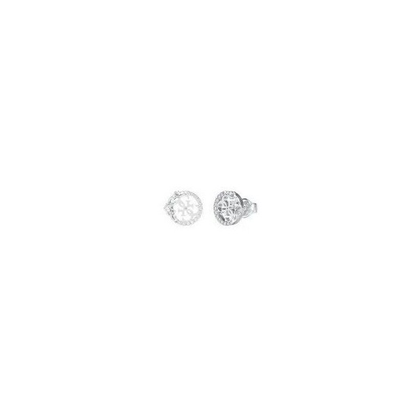 Pendientes Guess Mujer 4Love Acero Logos 4G y Circonitas Blancas Ref: JUBE05041JWRHT-U