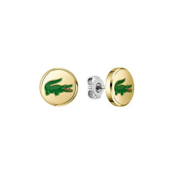 Pendientes Lacoste Arthor Acero Dorados  Ref:2040498