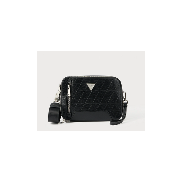 Bolso Guess Caballero Torino Camera Bag Double Zip Black Ref: HMTOTEP6139-BLA