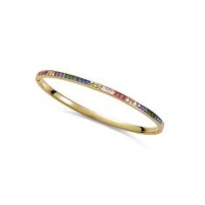 Pulsera Viceroy Jewels Mujer Chic De Bisagra En Acero Ip Dorado Con Circonitas De Colores Ref: 1357P01012