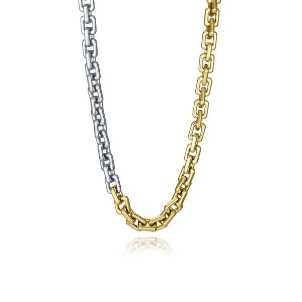Collar Viceroy Fashion Mujer Bicolor Acero/IP Dorado Con Eslabones 40 + 5cm Ref: 14197C01019