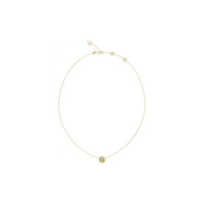 Collar Guess Mujer G-Crystal Gold Acero Dorado Con Circonitas Ref: JUBN05446JWYGT-U
