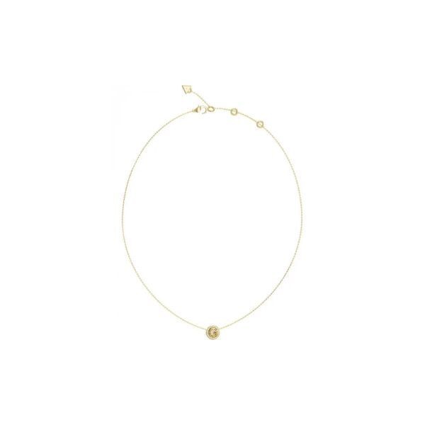 Collar Guess Mujer G-Crystal Gold Acero Dorado Con Circonitas Ref: JUBN05446JWYGT-U