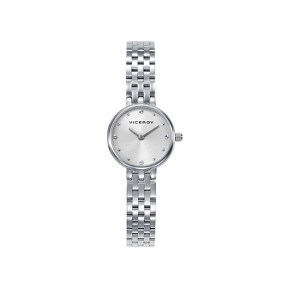 Reloj Viceroy Mujer Caja De Acero Brazalete De Acero y Movimiento Cuarzo Esfera Plata 22mm Ref: 41118-87