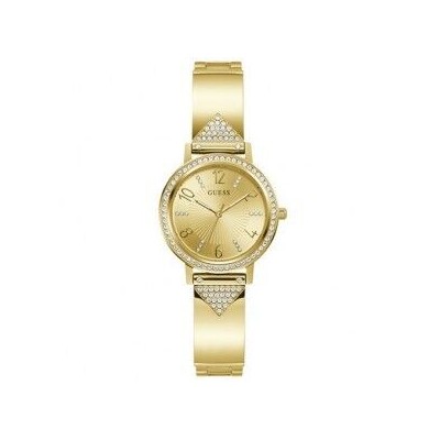 Reloj Guess Mujer Tri Luxe Acero Ip Dorado Circonitas Blancas 32mm Ref: GW0474L2