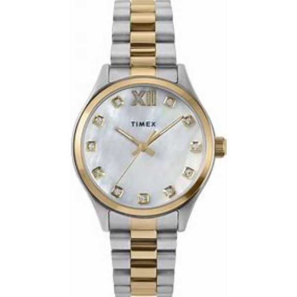 Reloj Timex Mujer Legacy Bicolor Acero/IP Dorado Esfera Madreperla 34mm Ref: TW2W85500
