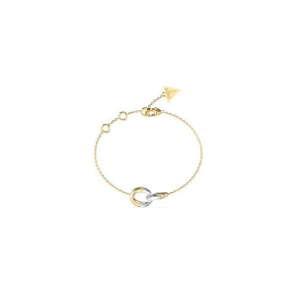 Pulsera Guess Mujer Majorelle Bicolor Acero/Ip Dorado Con Circonitas Blancas Ref: JUBB05374JWYGRHS