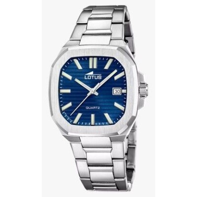 Reloj Lotus Caballero Square Series Acero Esfera Azul 40mm Ref: 19047/2