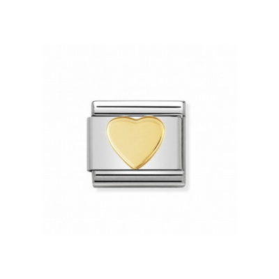 NOMINATION 030116-02 CORAZON COMPONIBLE CLASSIC AMOR ACERO Y ORO 18K