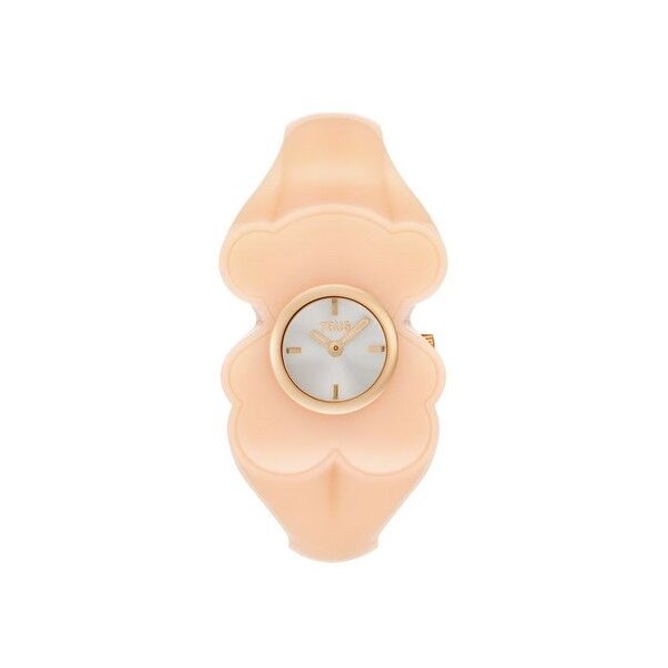 Reloj Tous Mujer Analógico De Acero Dorado y Policarbonato Rosa T. M Bear Folks 17,6mm Ref: 3000147300