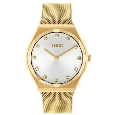 Reloj TOUS Mujer Karat Round Mesh Acero IP Dorado Malla Milanesa 36mm Ref: 3000139800