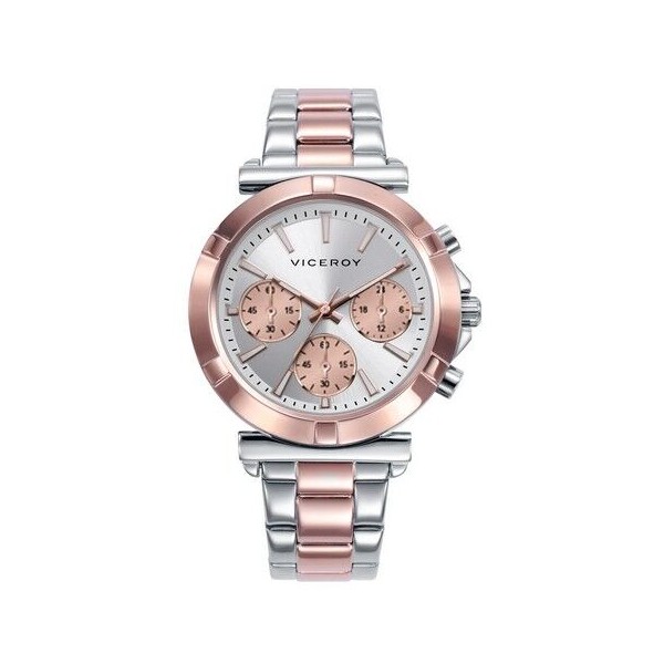 Reloj Viceroy Mujer Bitono Acero/IP Rosa Cronógrafo 38mm Ref: 401310-07