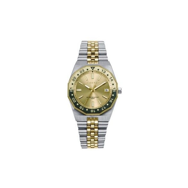 Reloj Viceroy Mujer Heat Bicolor Acero/IP Dorado Bisel Rotatorio Dorado/Negro 34mm Ref: 42452-20