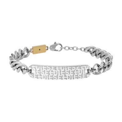 Pulsera Diesel Two Tone Stainless Steel Id Bracelet Ref. DX1429931