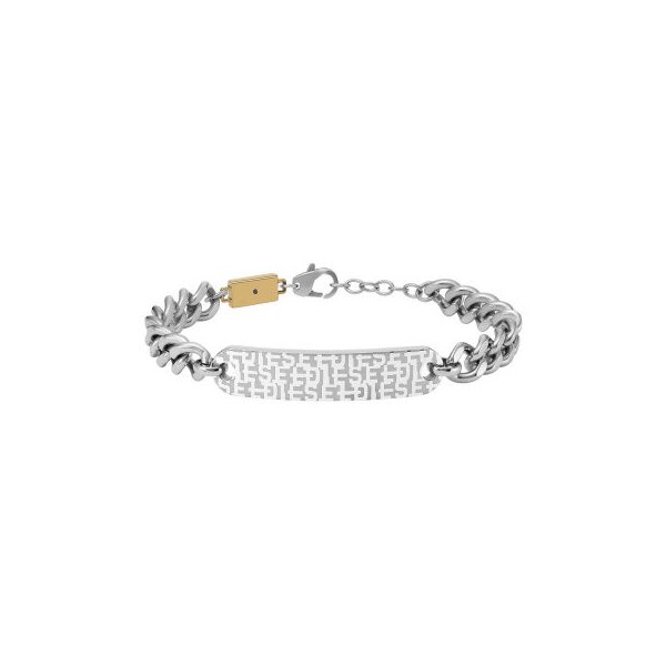 Pulsera Diesel Two Tone Stainless Steel Id Bracelet Ref. DX1429931