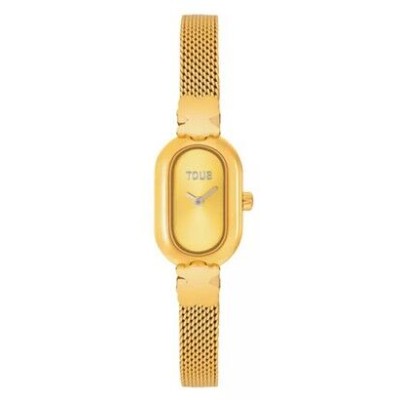 Reloj Tous Mujer Oval Icon Malla Milanesa Acero IP Dorado 18mm x 28,5mm Ref: 3000145200