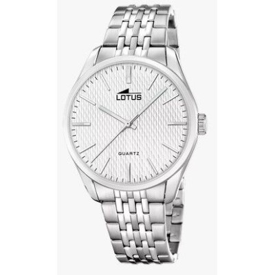 Reloj Lotus Caballero Minimalist For Him Acero Esfera Plateada 42mm Ref: 19064/1