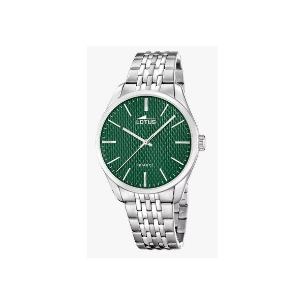 Reloj Lotus Caballero Minimalist For Him Acero Esfera Verde 42mm Ref: 19064/3
