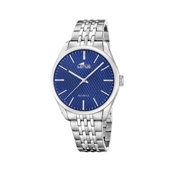 Reloj Lotus Caballero Minimalist For Him Acero Esfera Azul 42mm Ref: 19064/2