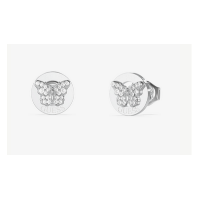 Pendientes Guess Mujer Borboleta Acero Mariposas Pavé Circonitas Blancas Ref: JUBE06136JWRHT-U