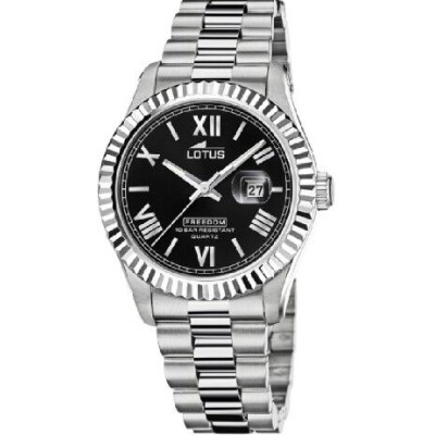 Reloj Lotus Caballero Freedom Collection Acero Esfera Negra 41,5mm Ref: 19002/5