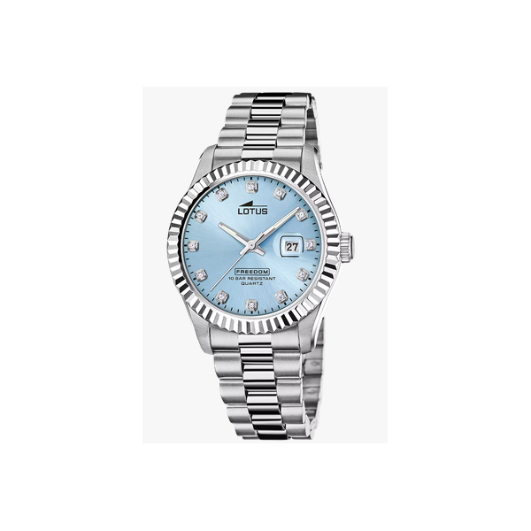 Reloj Lotus Caballero Freedom Collection Acero Esfera Azul Celeste 41,5mm Ref: 19002/6