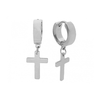 Pendientes Liska Acero Cruz 15mm Ref: 847A275