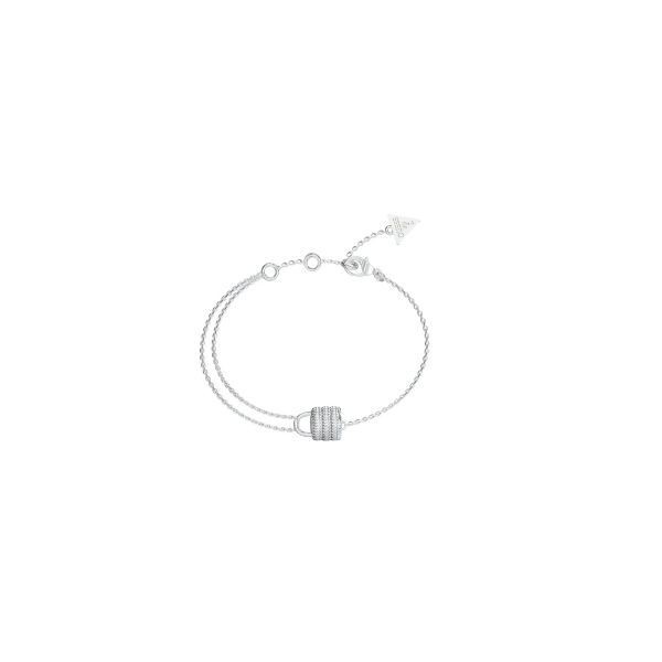 Pulsera Guess Mujer My Secret Candado Acero Con Circonitas Blancas Ref: JUBB05418JWRHS